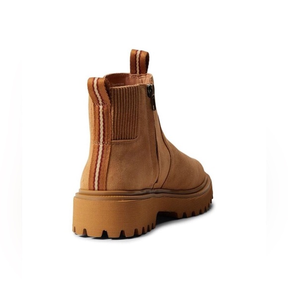 New Madewell Calvin Lug Boot Distant Sand Size 6 M Women Suede - Picture 3 of 6